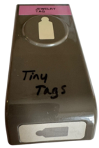 Stampin Up Slim Paper Punch Tiny Tags Petite Jewelry Tag Locking Mechanism - $14.99