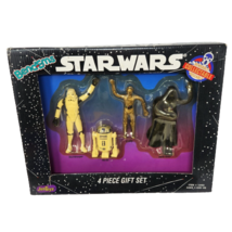 Vintage 1993 Justoys Star Wars BEND-EMS 4 Piece Gift Set New In Box Sealed - £29.57 GBP