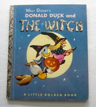 Donald Duck And The Witch ~ Little Golden Books First &#39;a&#39; Edtion ~ Walt Disney - £21.78 GBP