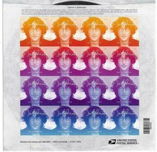 John Lennon  -  Stamps Imagine Sheet of 16 Scott 5315 - £17.94 GBP