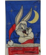Vintage Looney Tunes Bugs Bunny Santa Christmas Outdoor Yard Banner - $27.81 CAD