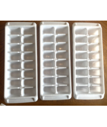 Rubbermaid Ice Cube Trays Set Lot 3 White Stackable USA Made Vintage 286... - $27.69