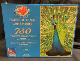 FEATHERED FRIENDS BY SURE-LOX &quot;PEACOCK&quot; PUZZLE 750 PIECES, APPROX 15.5 X... - £6.72 GBP