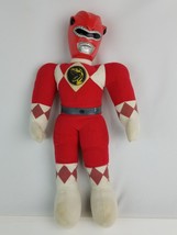 Vintage 1993 MMPR Mighty Morphin Power Rangers Figure Doll Plush 19&quot; Red Ranger - £12.65 GBP