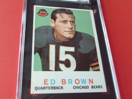1959   ED  BROWN   #  137   TOPPS   CHICAGO  BEARS   SGC  70   FOOTBALL  !! - £43.20 GBP