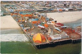 Postcard The Amusement Pier Seaside Heights Ocean County New Jersey - $3.44