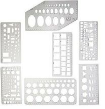 8 Piece Stencil Templates For Cabochon, Lapidary- Assorted Shapes - $330.17 MXN