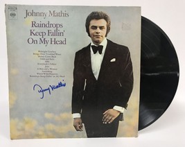 Johnny Mathis Signed Autographed &quot;Raindrops Keep Fallin on My Head&quot; Record Album - £47.18 GBP