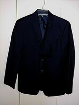 Calvin KLEIN/MACY&#39;S Slim Fit Men&#39;s Black Pinstripe 100% Wool Sport COAT-36S-NICE - £31.45 GBP