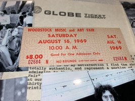 Woodstock Original Saturday 1969 Ticket Jimi Hendrix Grateful Dead The Who Coa - £47.83 GBP