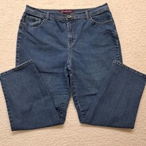 Gloria Vanderbilt Jeans Women Size 18W Medium Wash Denim Straight - £10.05 GBP