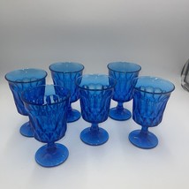 Vintage Blue Glassware Noritake Perspective-Blue Pattern Wine Glass Repl... - $89.05