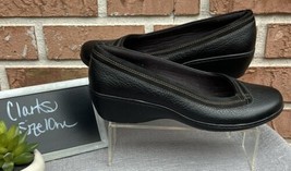 Women&#39;s Clark Black Leather Bendables  Comfort/Casual Shoes Size 10 m - $32.00