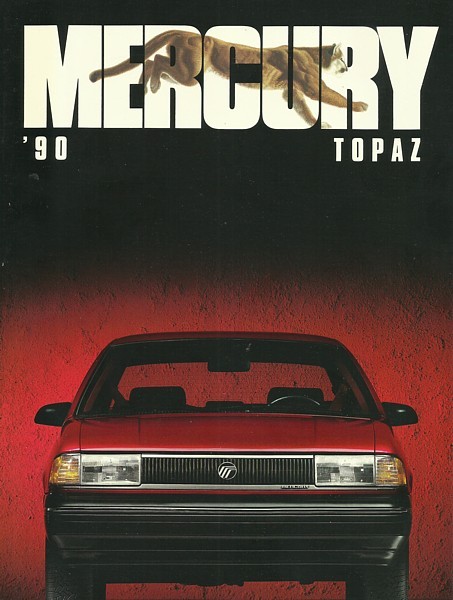 1990 Mercury TOPAZ brochure catalog US 90 GS LS LTS XR5 - $7.00