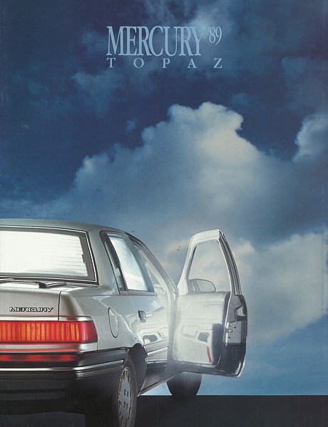 1989 Mercury TOPAZ brochure catalog US 89 GS LS LTS XR5 - $7.00