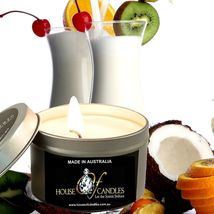 Pina Colada Eco Soy Wax Scented Tin Candles, Vegan Friendly, Hand Poured - £11.73 GBP+