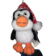 Vintage 1998 Coca-Cola Stuffed Plush Penguin Christmas Ornament - $17.57 CAD