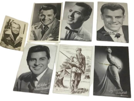 Hollywood Movie Star Fan Cards Alan Ladd Ford La Rosa Johnny Desmond Hildegarde - £11.42 GBP