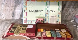 Vintage 1964 Monopoly Game Red Box Large Tray W 2 game boards-RARE-SHIPS N 24HRS - £38.74 GBP