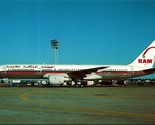 Boeing 757-286 Royal Air Maroc RAM UNP BUCHair Chrome Postcard A3 - $4.04