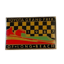 1987 Toyota Grand Prix CART Long Beach California Racing Race Car Lapel Pin - £6.25 GBP