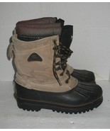 Mens 7M Rocky Tan Leather Upper Rubber Waterproof Lined Winter Work Boots - $25.75 CAD