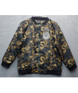 Enyce Sean Combs Co. Bomber Jacket Youth 16/18 Multi Camo Print Lined Fu... - $43.86