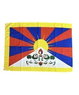 Flag of Free Tibet 3x4&#39; Banner Tibetan Independence Dalai Lama Snow Lion... - $296.36 MXN