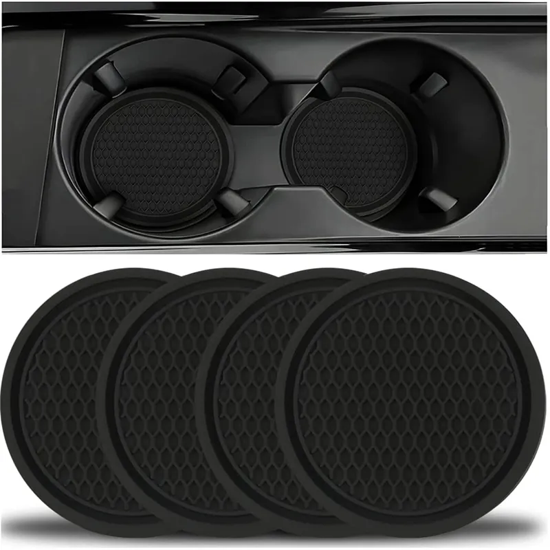 4PCS Car Cup Holder Coasters Auto Non-Slip Car Drink Holder Drink Mat Vehicle - £8.46 GBP