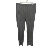 Nordstrom Mens Trim Fit Dress Pants Gray Pockets Flat Front Career 38x32 New - £20.66 GBP