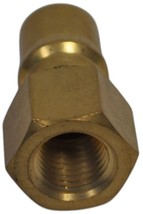 Commercial Extraction Brass Coupler-Male Quick Disconnect 1/4 Inch QB04BM - $18.95