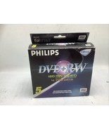 Philips DVD+RW Re-Writable 5 Pack 120 Min 4.7 GB 1x-4x New Open Box - $15.88