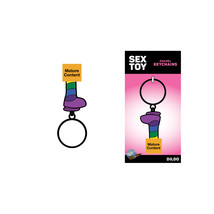 Rainbow Dildo Keychain - $14.63