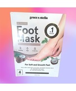 GRACE &amp; STELLA Foot Peel Mask 4 Pairs in Coconut  4 x 1.5 fl Oz NIB MSRP... - £19.34 GBP
