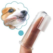 Soft Pet Finger Toothbrush Bad Breath Tartar Care Dog Cat Cleaning Brush - $1.49+