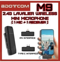 M9 2.4G Lavalier Wireless Mini Microphone - £31.18 GBP