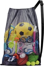 Mesh Ball Bag Swim Bags Mesh Backpack for Soccer Ball Basketball Gym Beach Bag f - £19.61 GBP