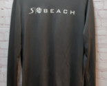 NIke Dri-fit Sinjin Beach volleyball NC men&#39;s dark gray long sleeve shirt - $15.58