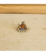 White-tailed Deer Vintage Maine Pin Mini Mafco 1980 Cream - $27.56 CAD