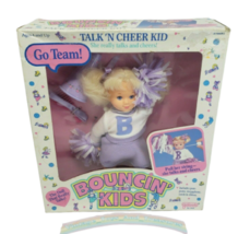 VINTAGE 1989 GALOOB BOUNCIN' KIDS TALK N CHEER KID CHEERLEADER DOLL ORIG... - $38.00