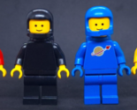 Lego Classic Space Lot of 4 Black Red White Blue Yellow Minifigures - £22.75 GBP