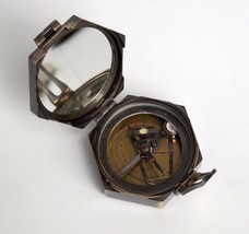 Nautical Vintage Maritime Antique Style 3.5&quot;Brass Directional Brunton Compass - £37.32 GBP