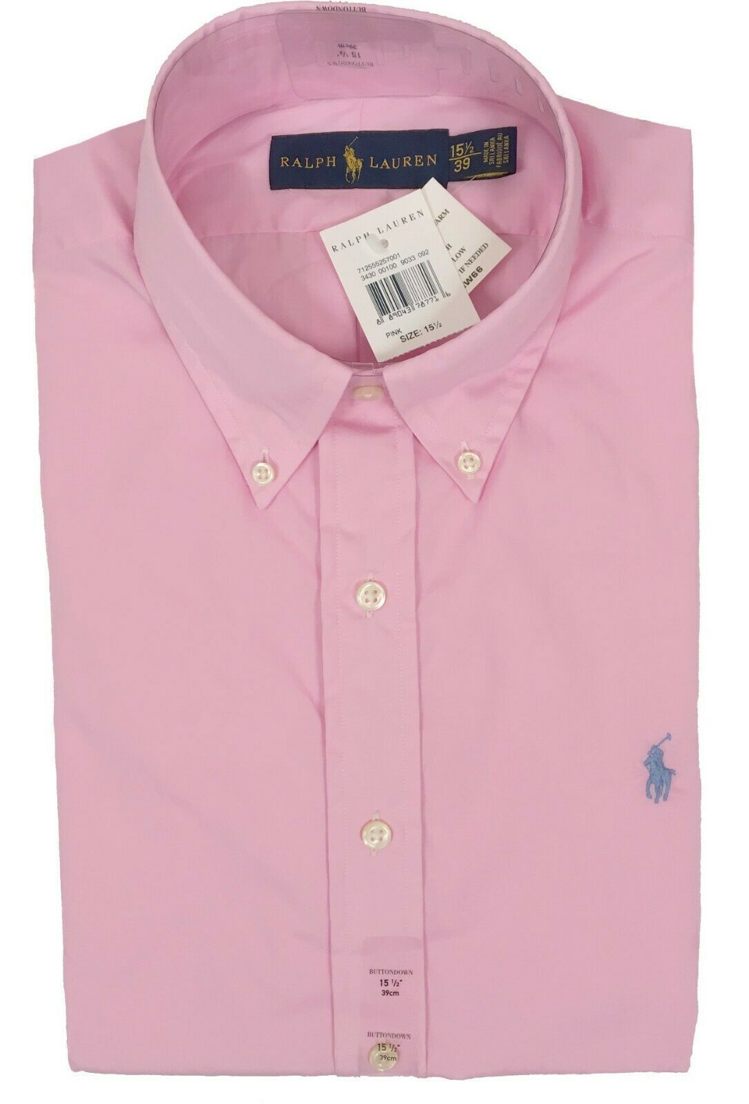 NEW Polo Ralph Lauren Dress Shirt!  Light Pink  Semi Sheer  US &amp; Euro Si... - $44.99