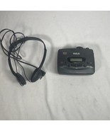 RCA Portable Cassette Player AM/FM Stereo  RP-1880B W/ Headphones Walkma... - £14.67 GBP