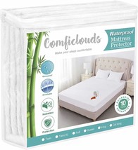 King Size Cooling Waterproof Mattress Protector Pad Cover, Bamboo Terry Top - £29.89 GBP