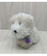 American Girl Coconut white puppy dog firm body plush blue collar purple... - $11.42