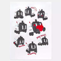 Yandex Sticker Pack with Food Delivery Robot Brand Logo Decal Vinyl Laptop - $7.99