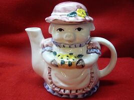 Pig Flower Teapot  #402 - $27.99