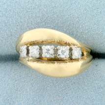 1/2ct TW Five Stone Diamond Ring in 18K Yellow Gold - $907.00