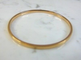 Womens Vintage Estate 18K Yellow Gold Bangle Bracelet 12.2g E3112 - £1,673.75 GBP